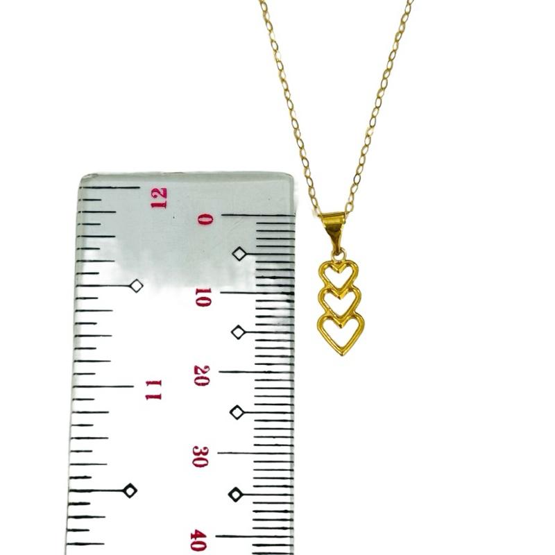 18k Saudi Gol Set Open Heart + Tauco Chain lv1