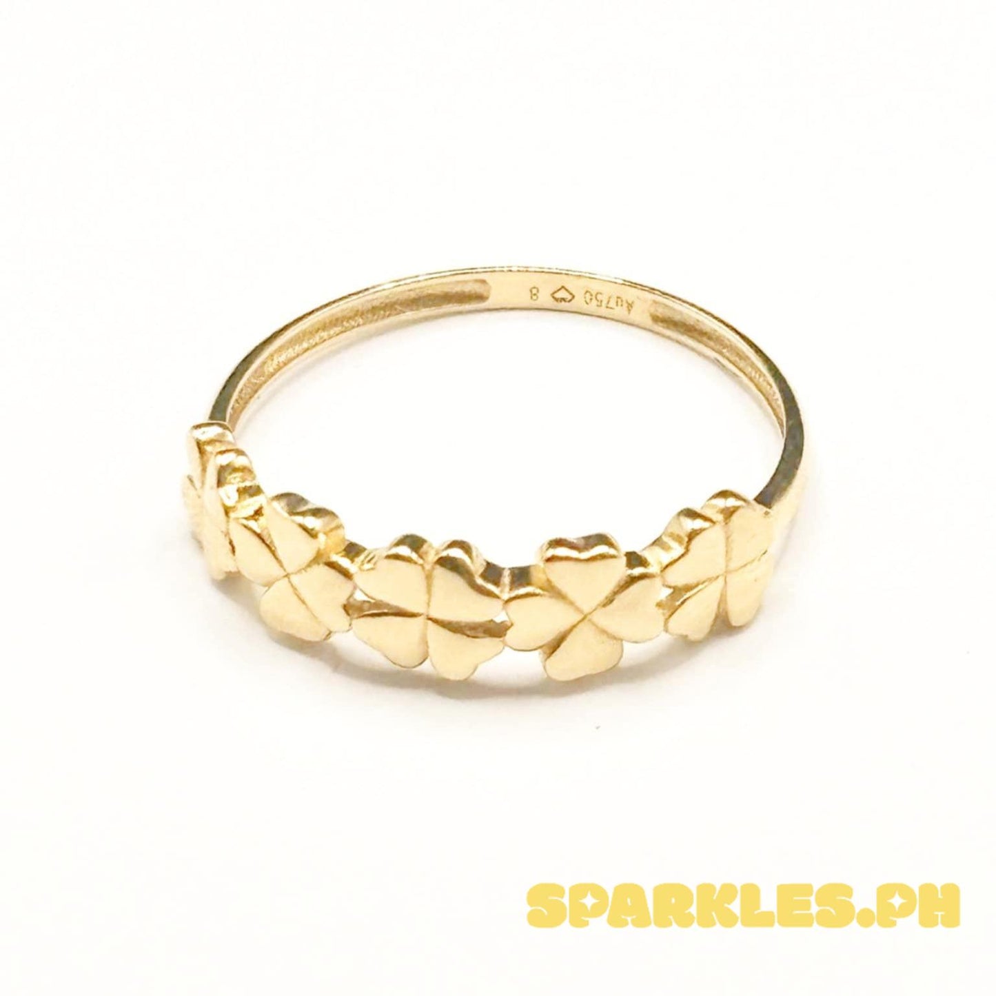 18k Saudi Gold Gumamela Ring - SKU-4TC8Q52H