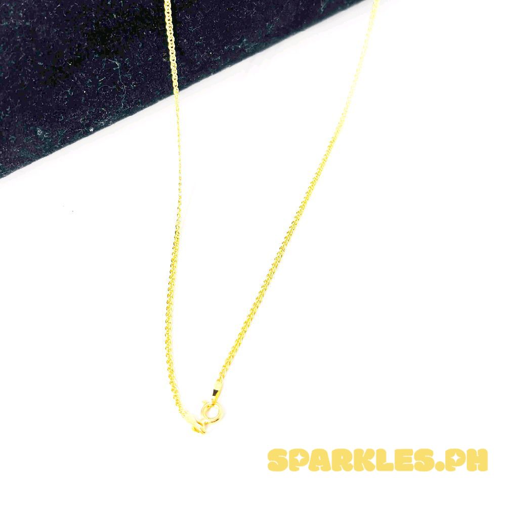 18k Saudi Gold Tauco Knot Chain 20" Manipis