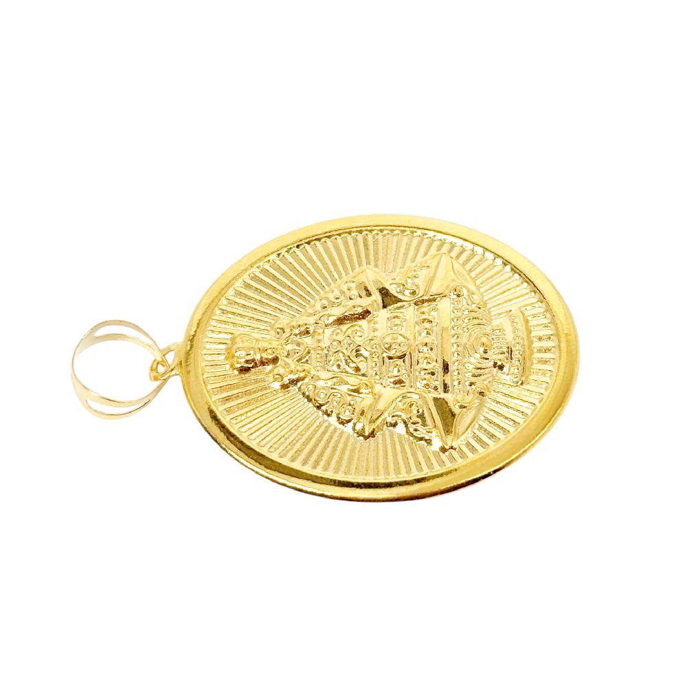 18k Saudi Gold Sto. Nino Pendant - SKU-EQGN5E5Z