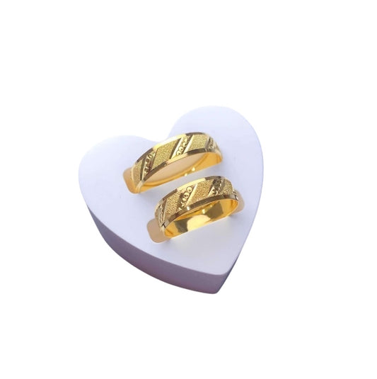 18k Saudi Gold Wedding Ring #3 - per piece