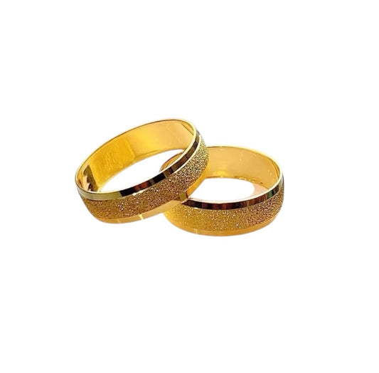 18k Saudi Gold Wedding Ring #7 - per piece