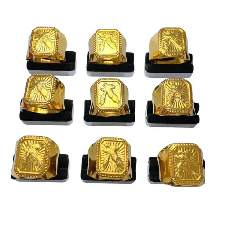 18k Saudi Gold Eagle Men Ring