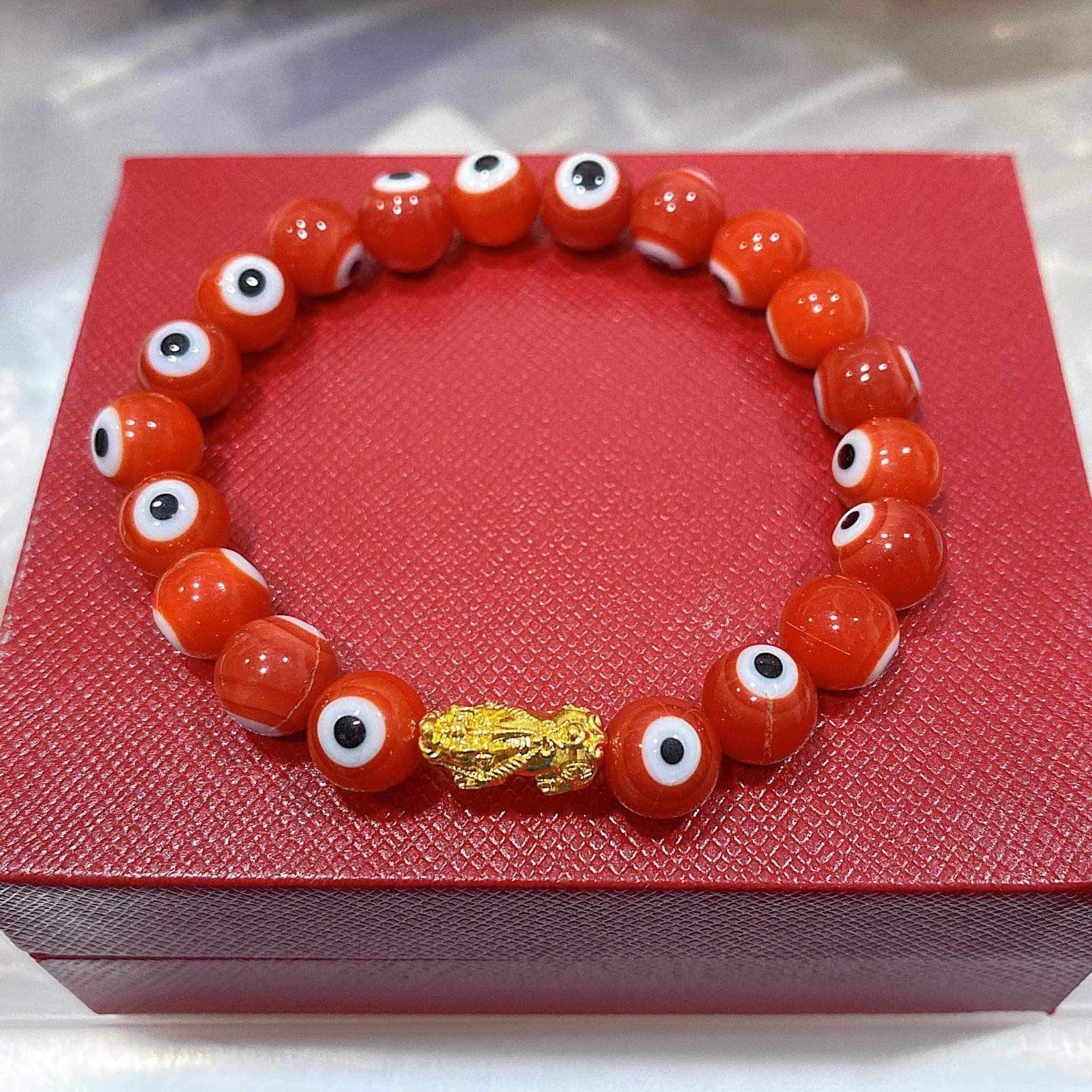 Red Evil Eye Piyao Bracelet Ampaw 24k Saudi Gold – Sparkles PH