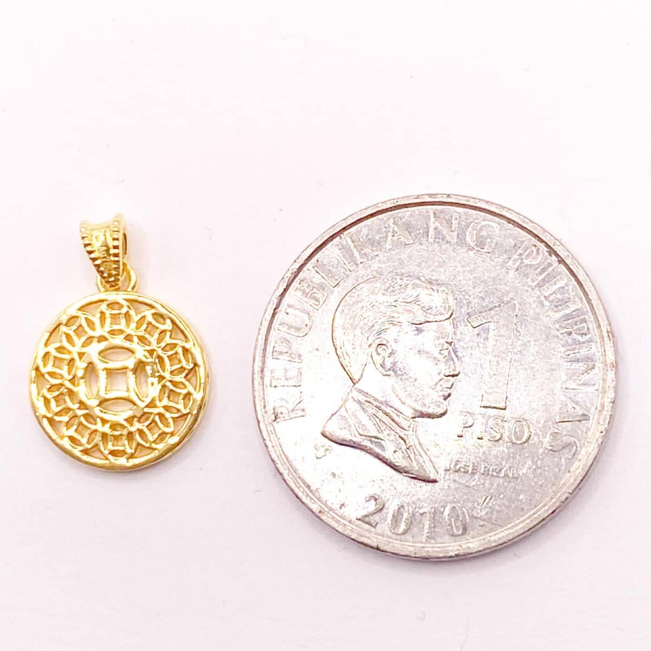 18k Saudi Gold Money Catcher AMPAW Pendant - SKU-CI8PF5AQ