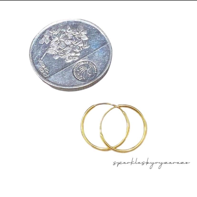 10-12mm Estimated Dia cut Loop Style Earring