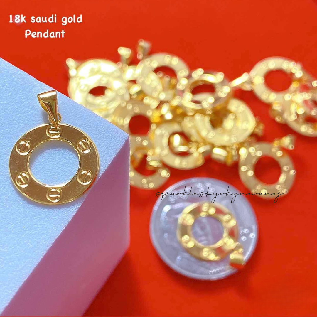Karkar Pendant 18k Saudi Gold