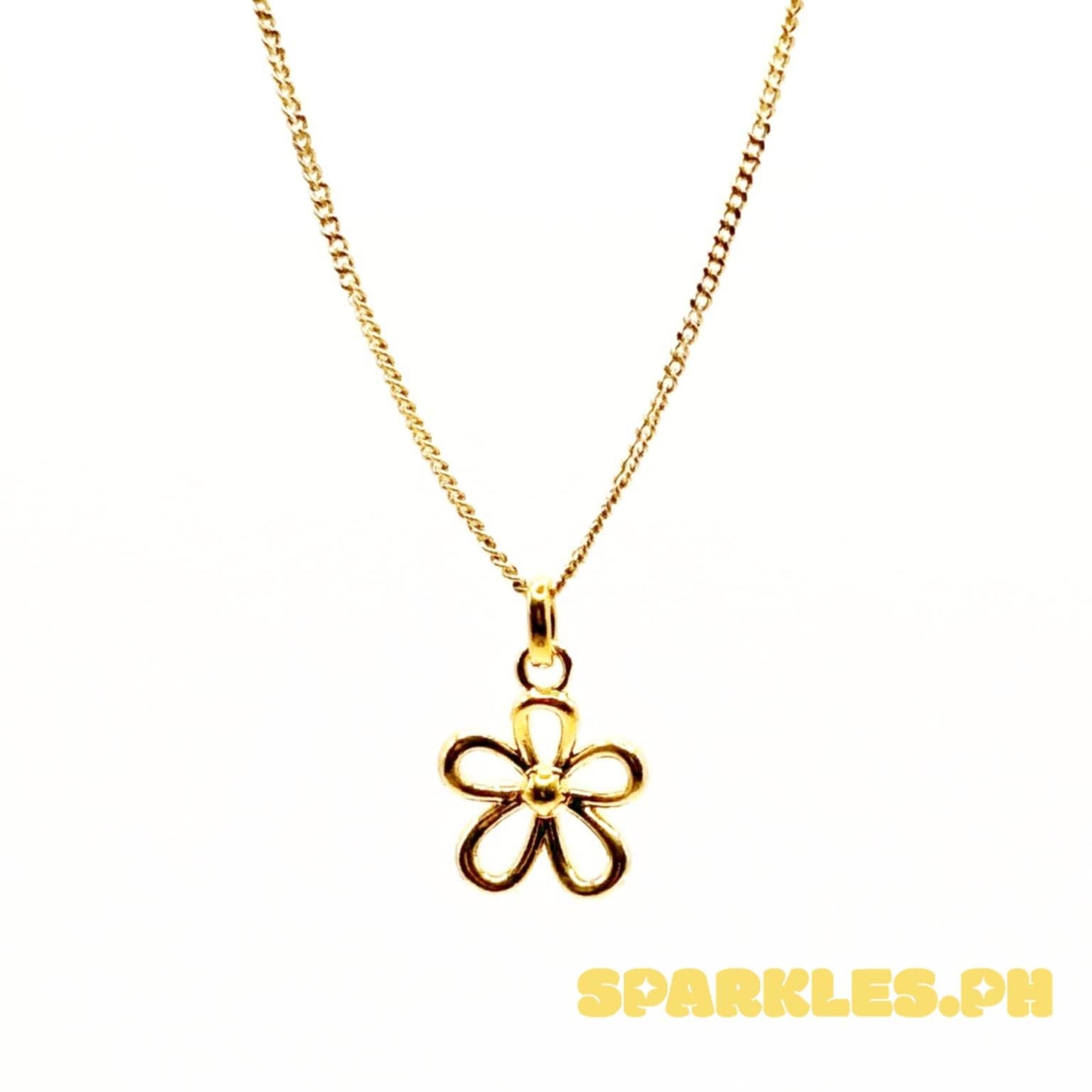 18k Saudi Gold Set Daisy AMPAW + Cadena Chain 20"