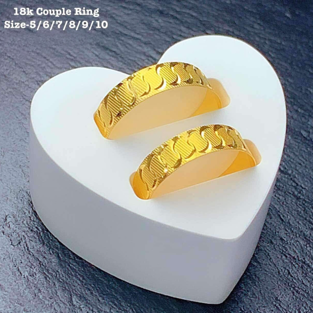 #11 Couple Ring / Wedding Ring 18k Saudi Gold
