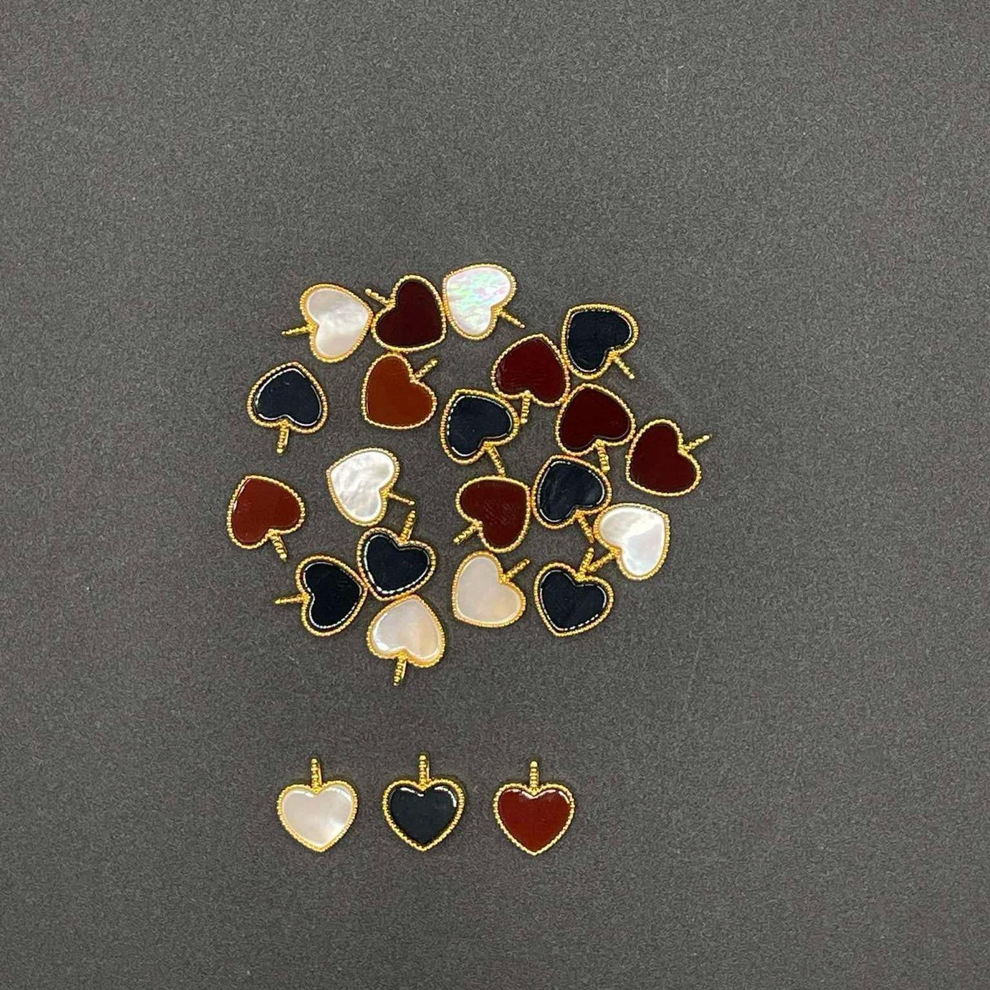 18k Saudi Gold B1T1 10mm Heart Pendant