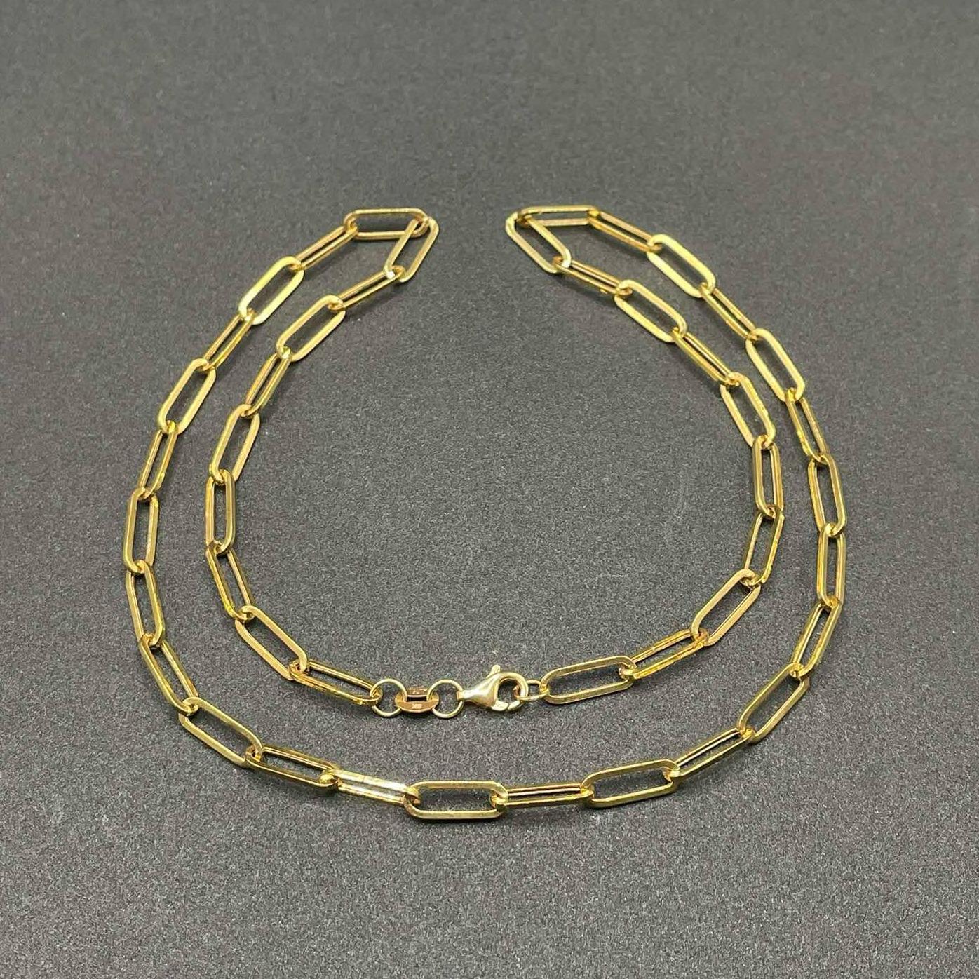 18k Saudi Gold Jumbo Necklace 18' Solid pawnable