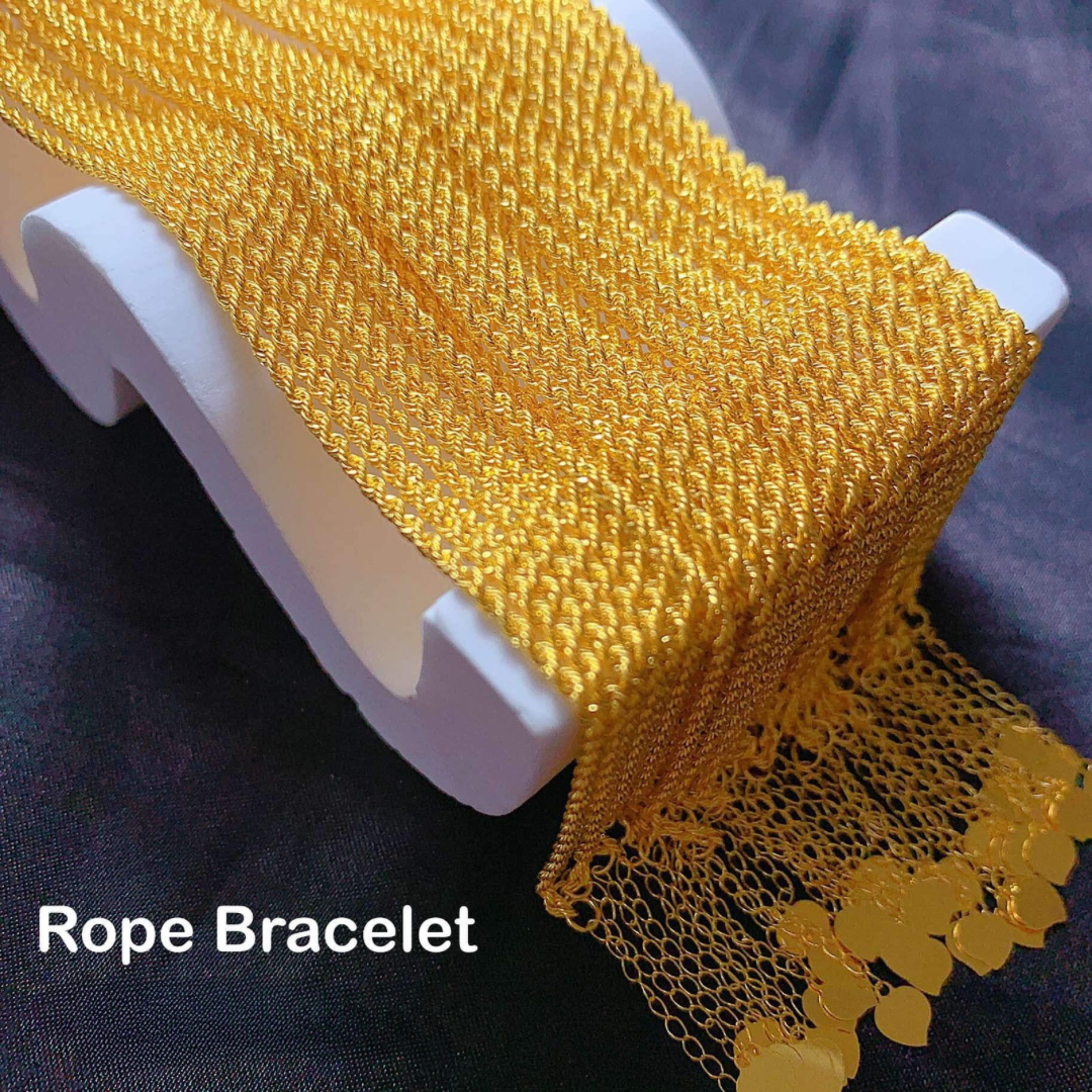 #5 Rope Bracelet 18k Saudi Gold