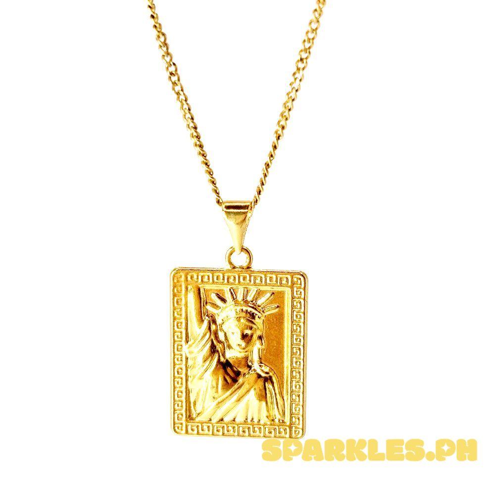 18k Saudi Gold Set Statue + Cadena Chain 22"