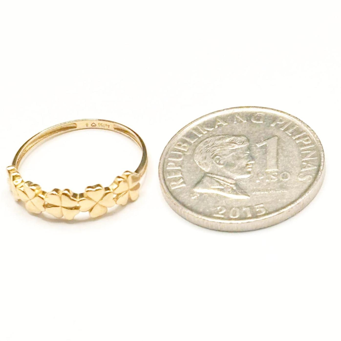18k Saudi Gold Gumamela Ring - SKU-4TC8Q52H