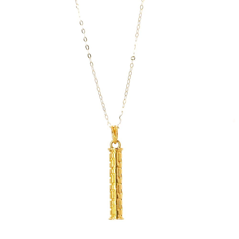 18k Saudi Gold Set Long Hook Barrel Hollow + Tauco Chain lv1