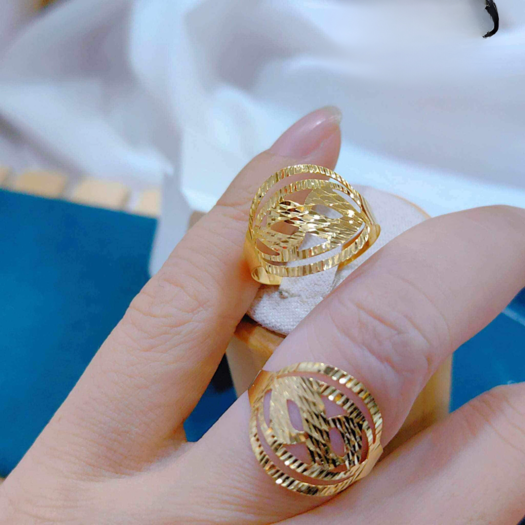 Golden Infinity Ring Solid 18k Saudi Gold – Sparkles PH