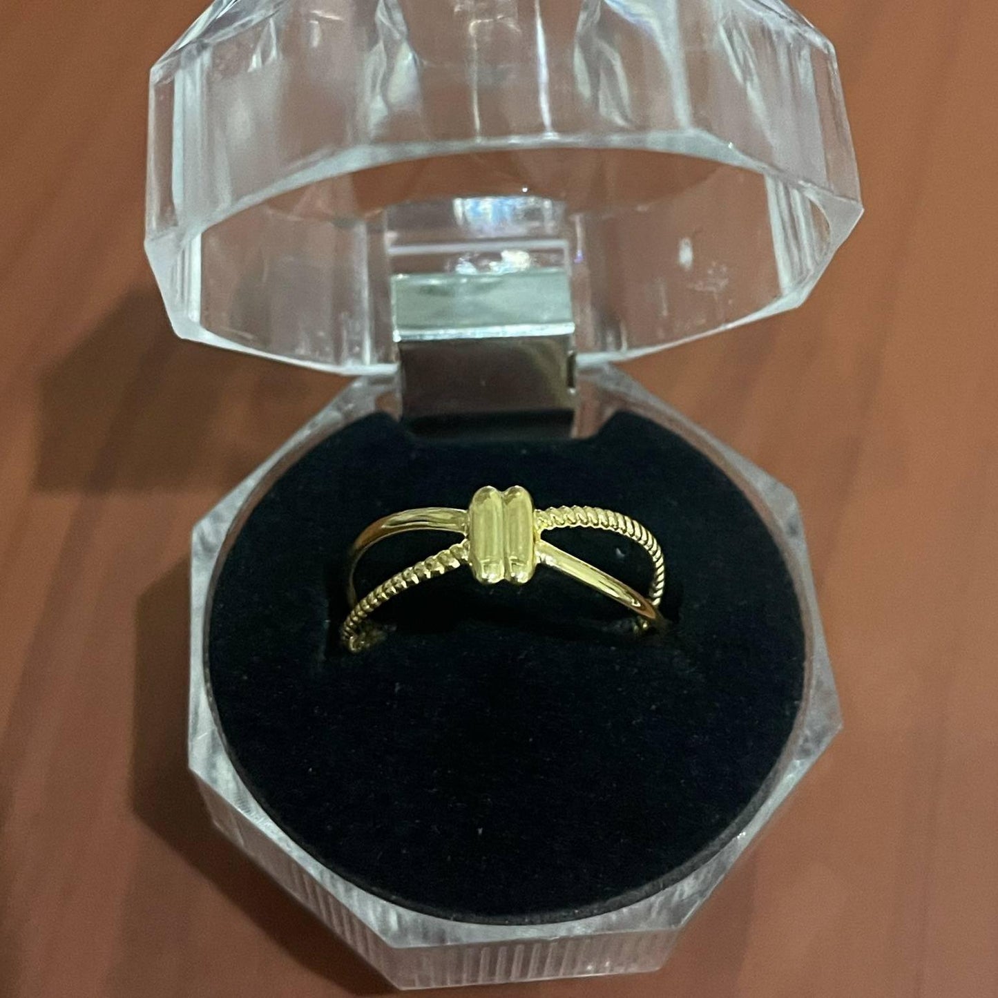 18k Saudi Gold Genuine Ring Solid Pawnable - SKU-GV1LGQ5A