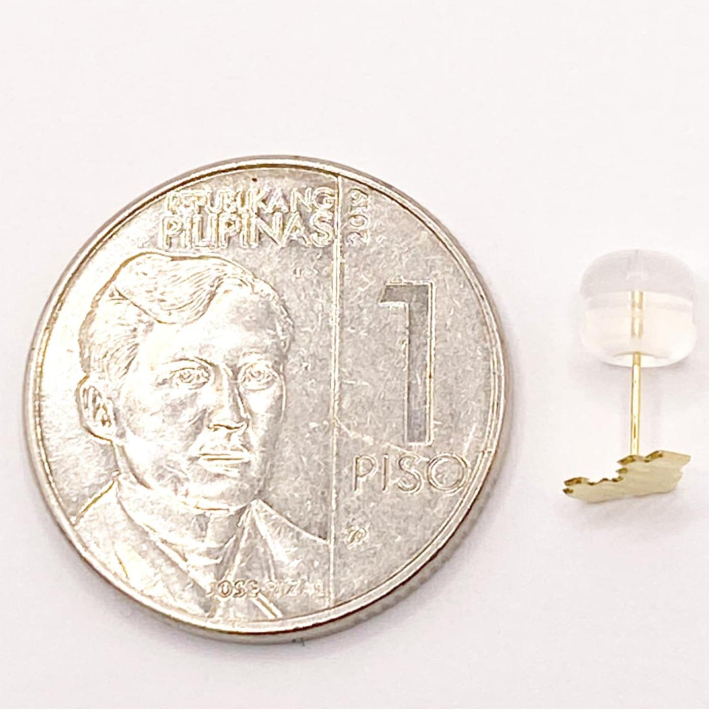 18k Sudi Gold Robot Earring with Silicon Pakaw - SKU-BVXYPTFN