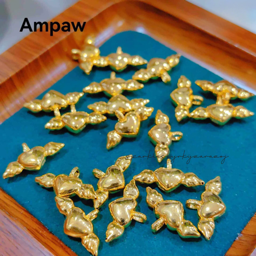AMPAW/HOLLOW 18k Saudi Gold Turtle Pendant