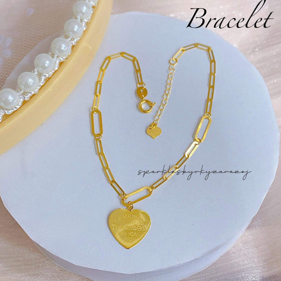 Paperclip Tco Bracelet 18k Saudi Gold