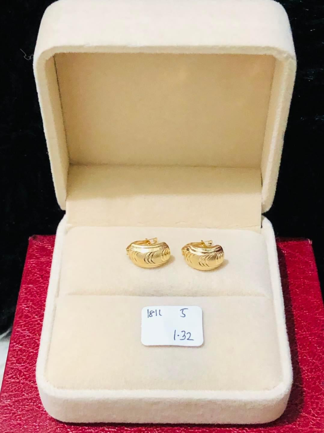 18k Saudi Gold Earring