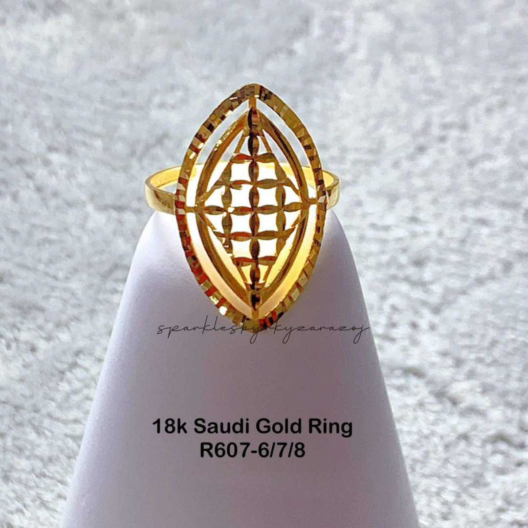 18k Saudi Gold #2 Solid Ring
