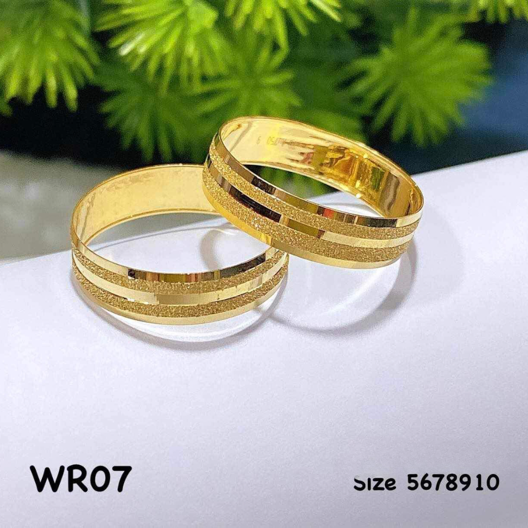 Wedding Ring Solid 18k Saudi Gold – Sparkles PH
