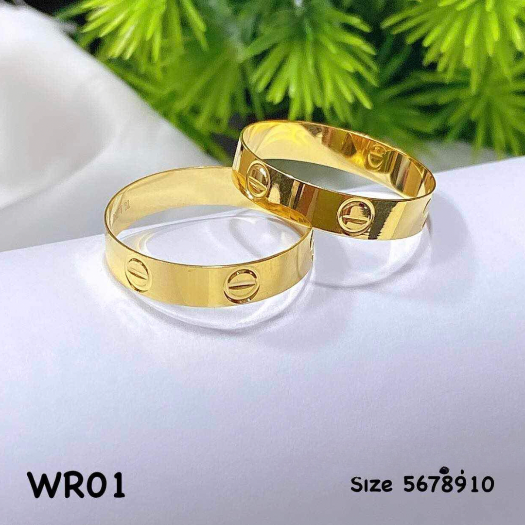 #1 Karkar Wedding Ring Solid 18k Saudi Gold