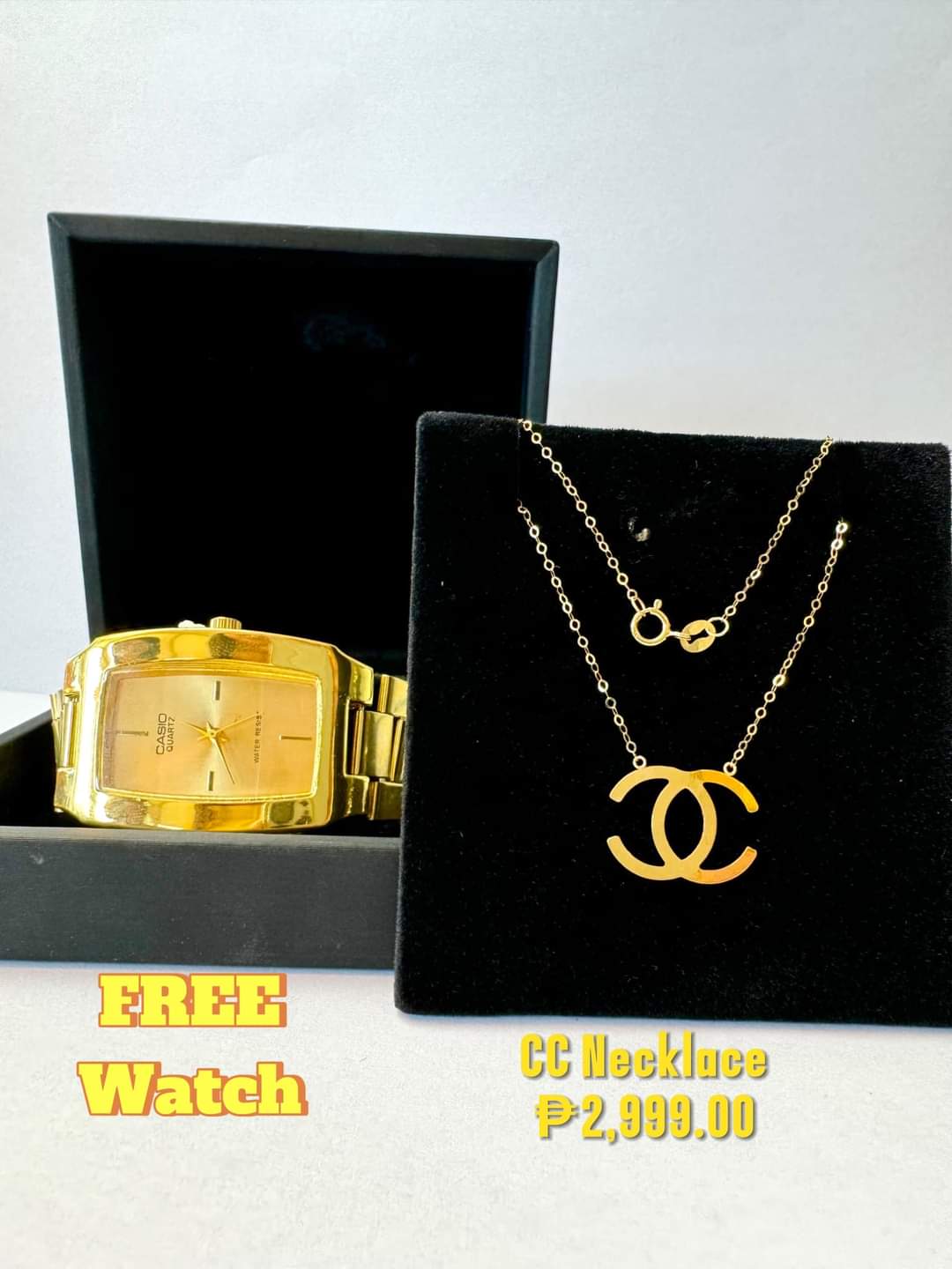 CC Necklace w/ free watch