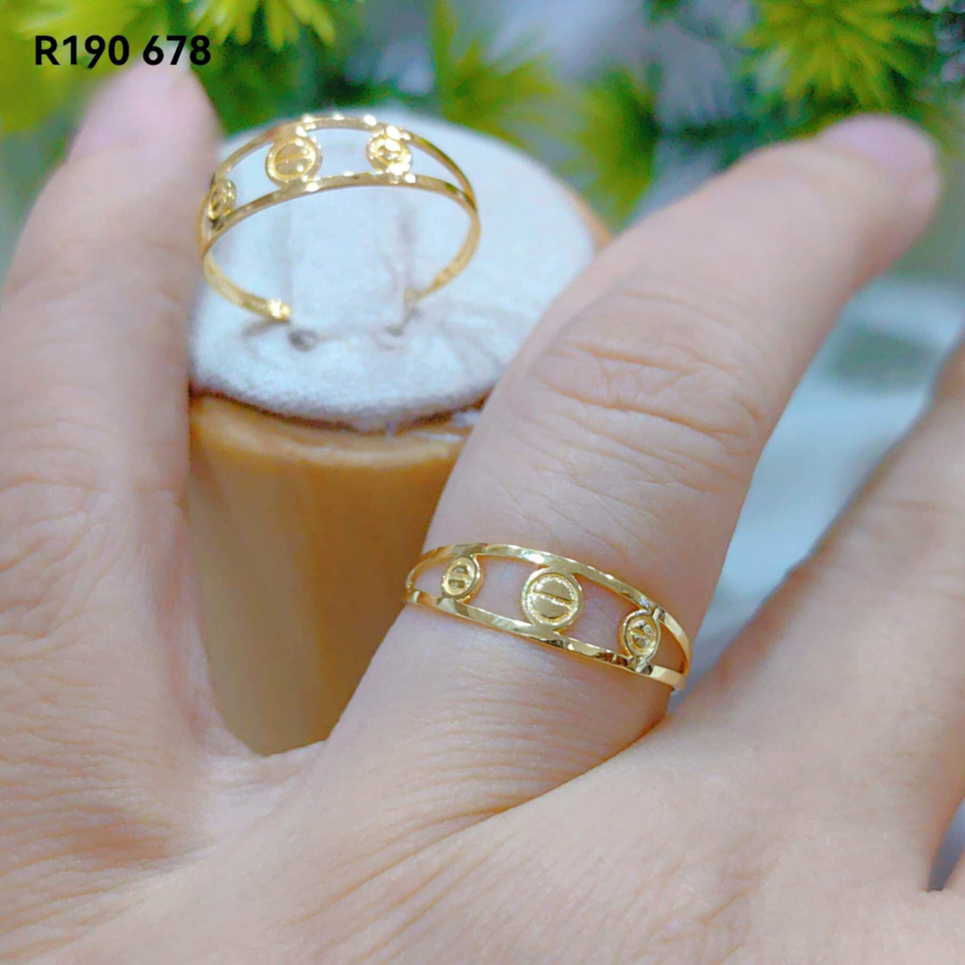 Karkar Ring Solid 18k Saudi Gold