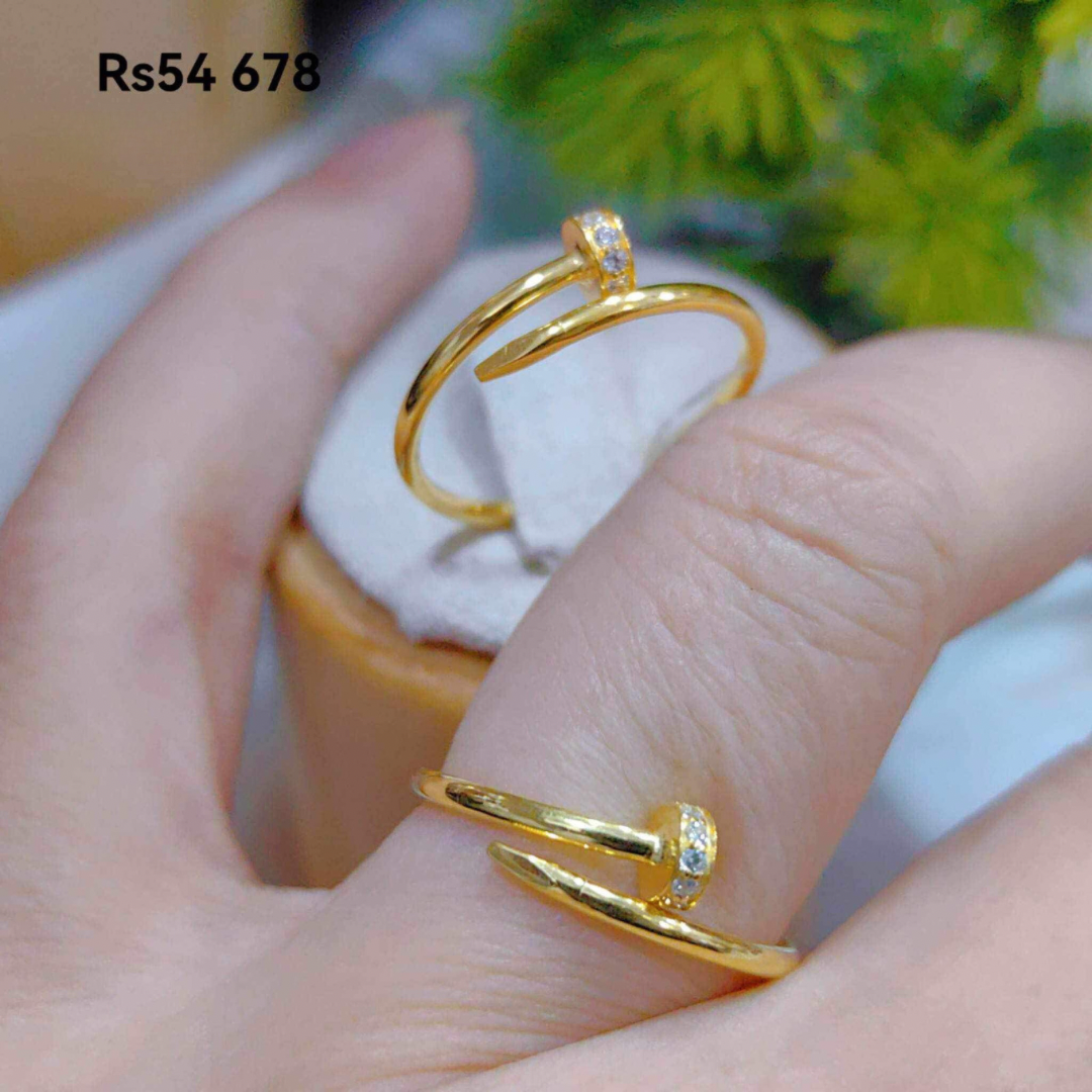 Pure Gold Finger Ring Design Buy Textured Floral Gold Finger Ring