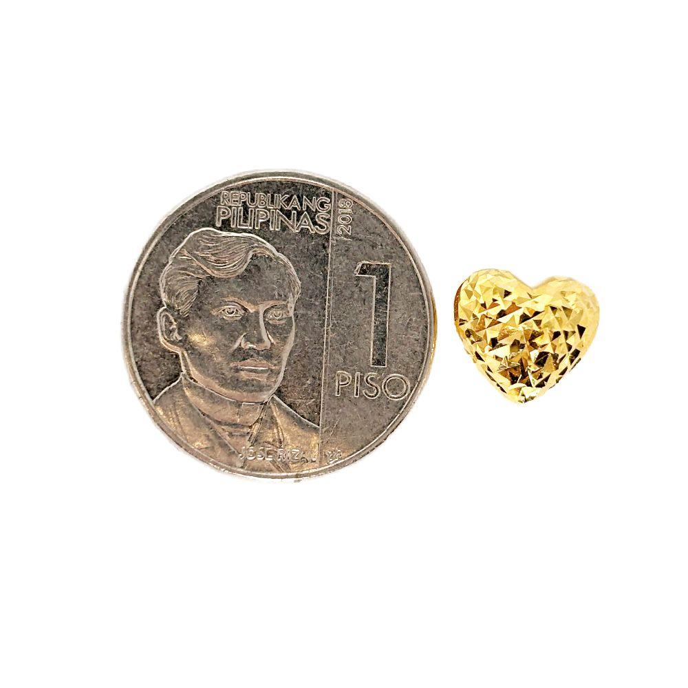 18k Saudi Gold Set Ivana Diacut Heart Pendant - SKU-OW0461YZ