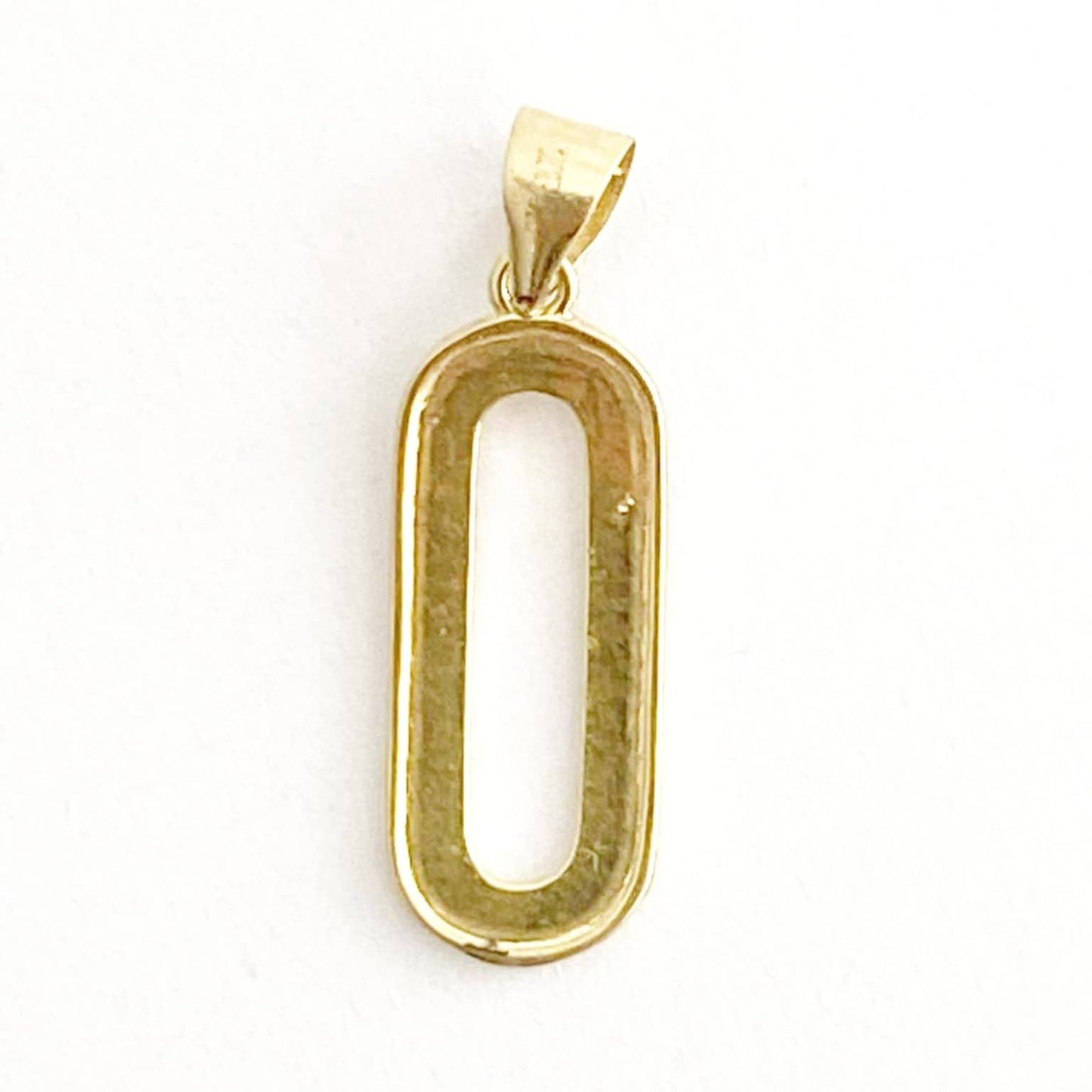 18k Saudi Gold Capsule Pendant - SKU-178DVKJA