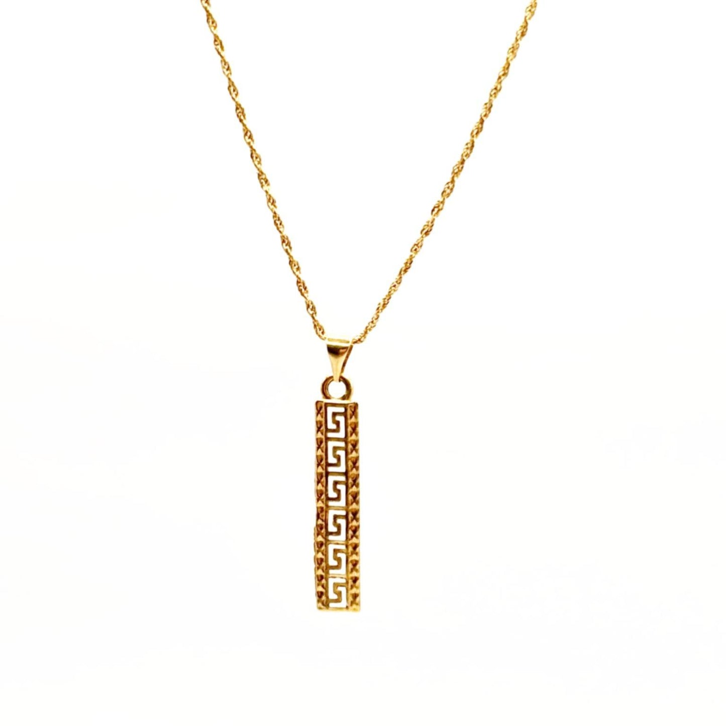 18k Saudi Gold Set F Style + Rope Chain 20"