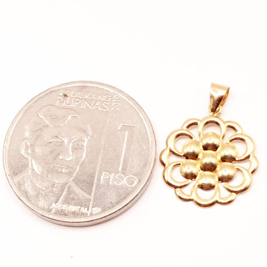 18k #2 Turbine Flower Saudi Gold Lightweight - SKU-UVJHPEPL