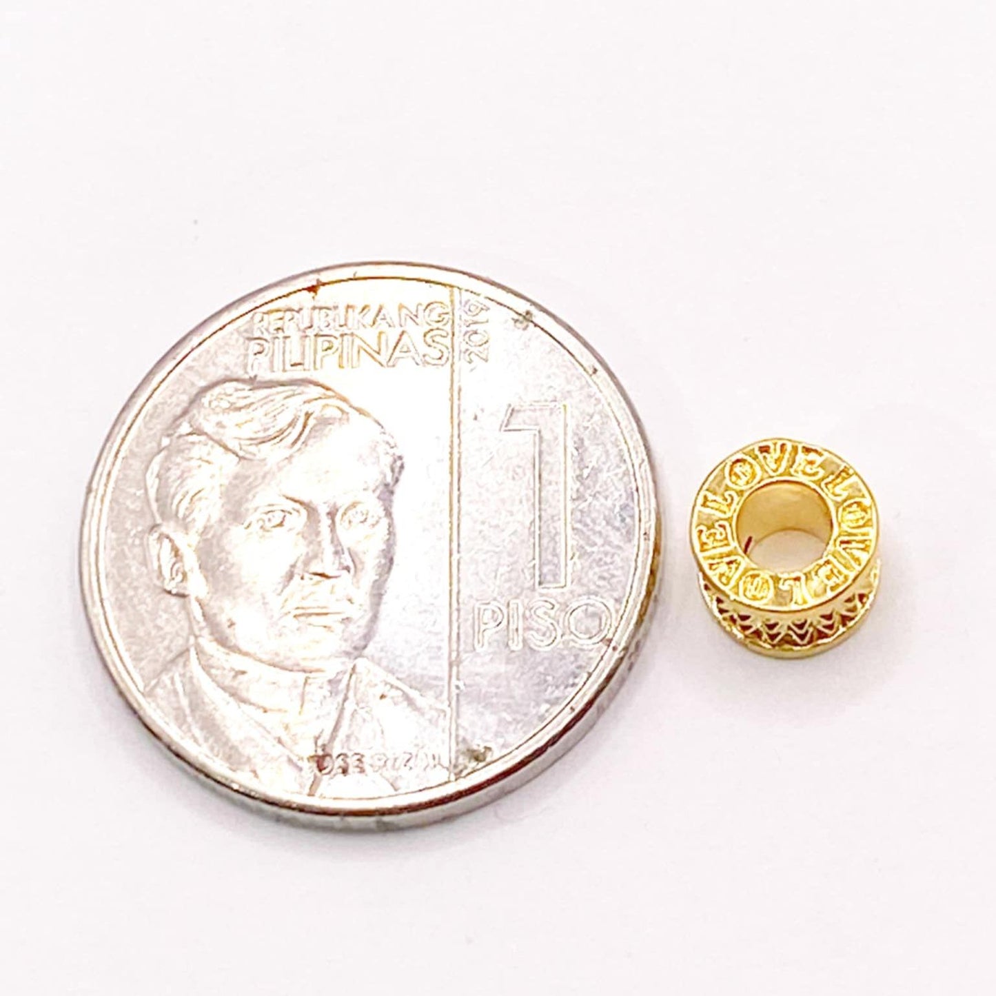18k Saudi Gold Love Barrel Pendant AMPAW - SKU-SFJR3L7J