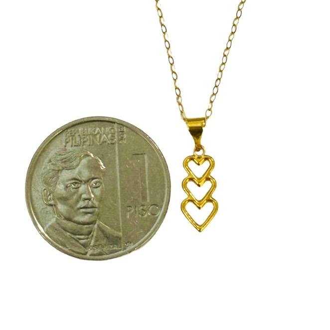 18k Saudi Gol Set Open Heart + Tauco Chain lv1