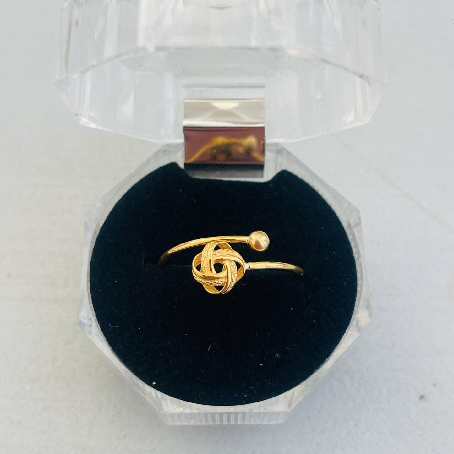 18k Saudi Gold Ensaimada Ring - SKU-HAIZSY8N