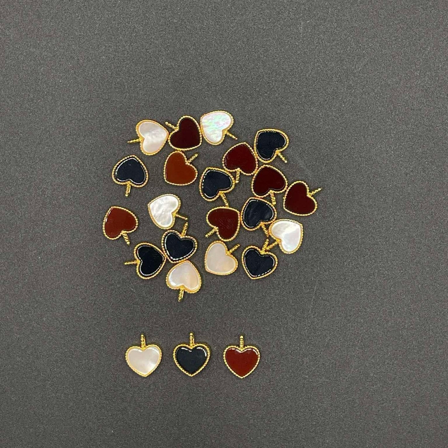 18k Saudi Gold B1T1 10mm Heart Pendant