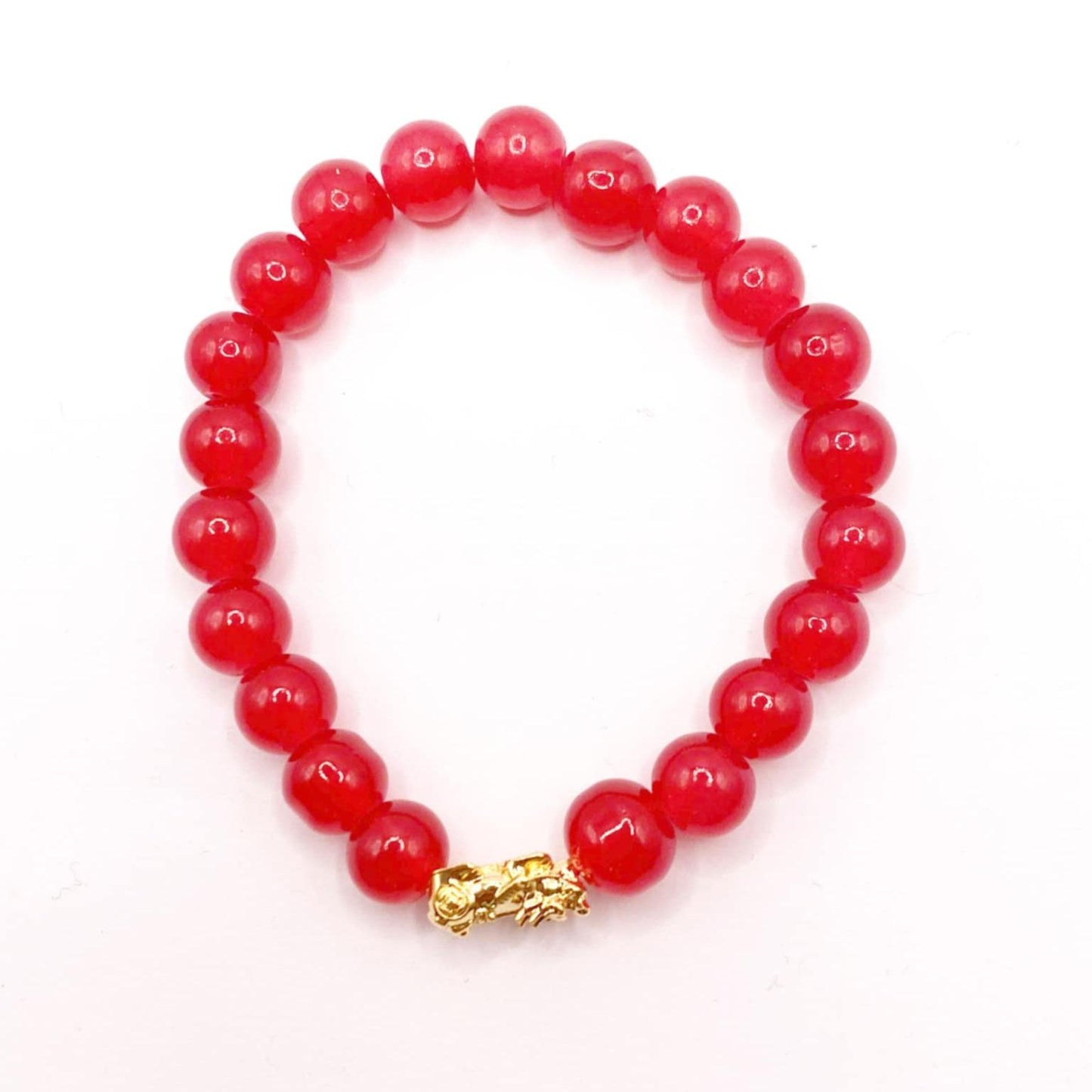 NOT PAWNABLE-18k Saudi Gold Stone Piyao Bracelet - SKU-CFOMA04G6