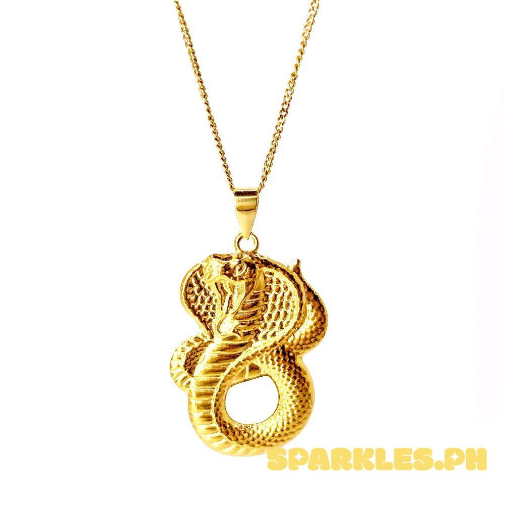 18k Saudi Gold Set Spiral Cobra + Cadena Chain 22"