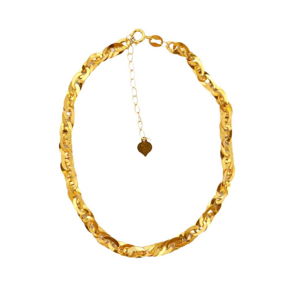 18k Saudi Gold Cadena Bracelet - SKU-1LZH69B6