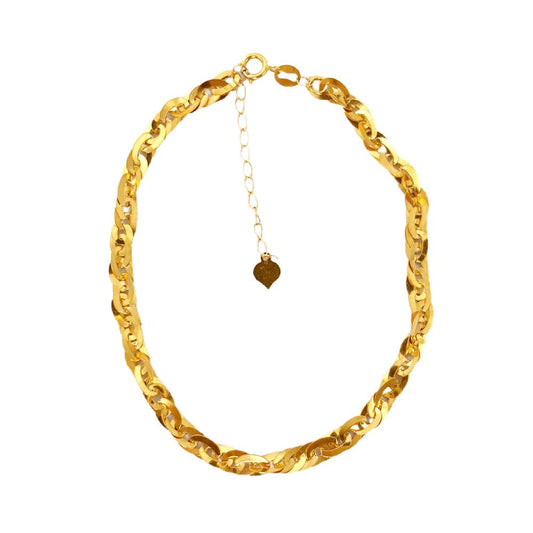 18k Saudi Gold Cadena Bracelet - SKU-1LZH69B6