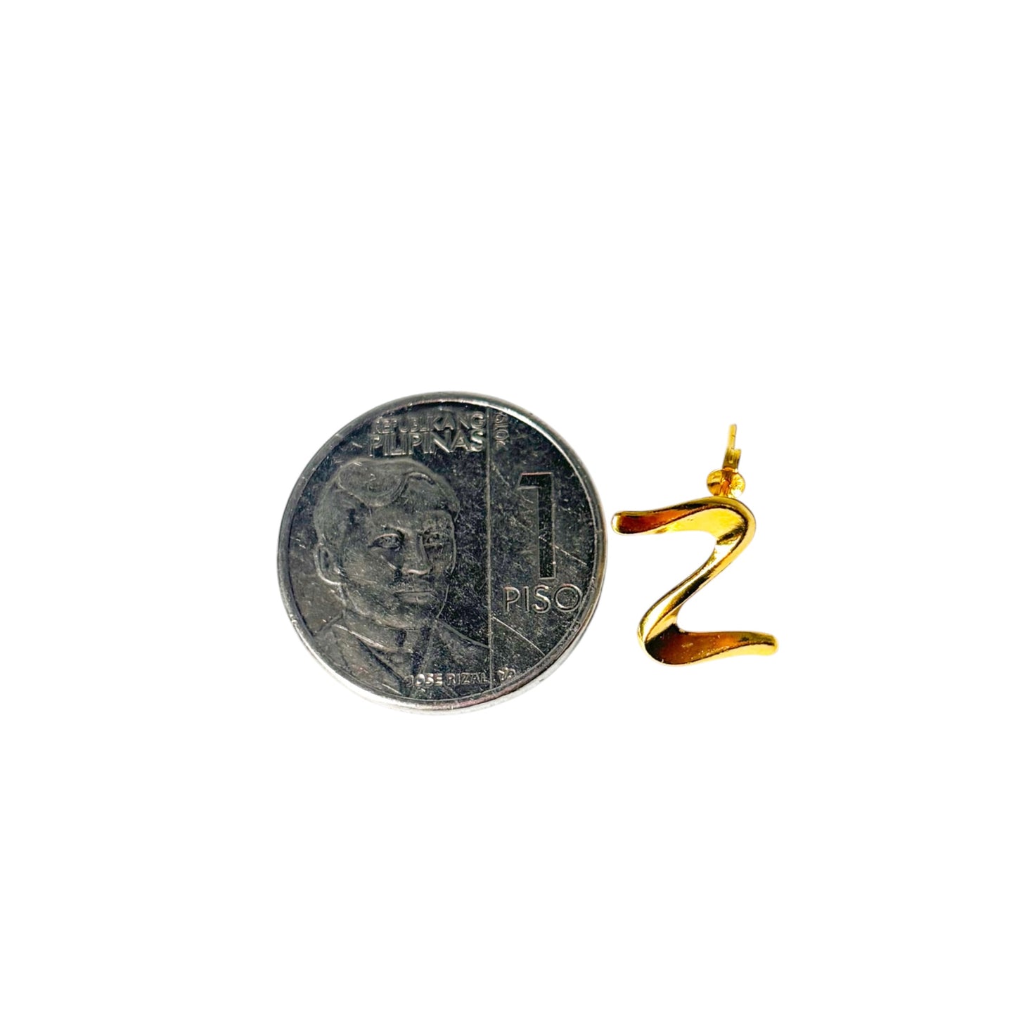 18k Saudi Gold Wave Earrings