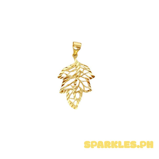18k Saudi Gold Leaf Pendant - SKU-6K5BD4E9