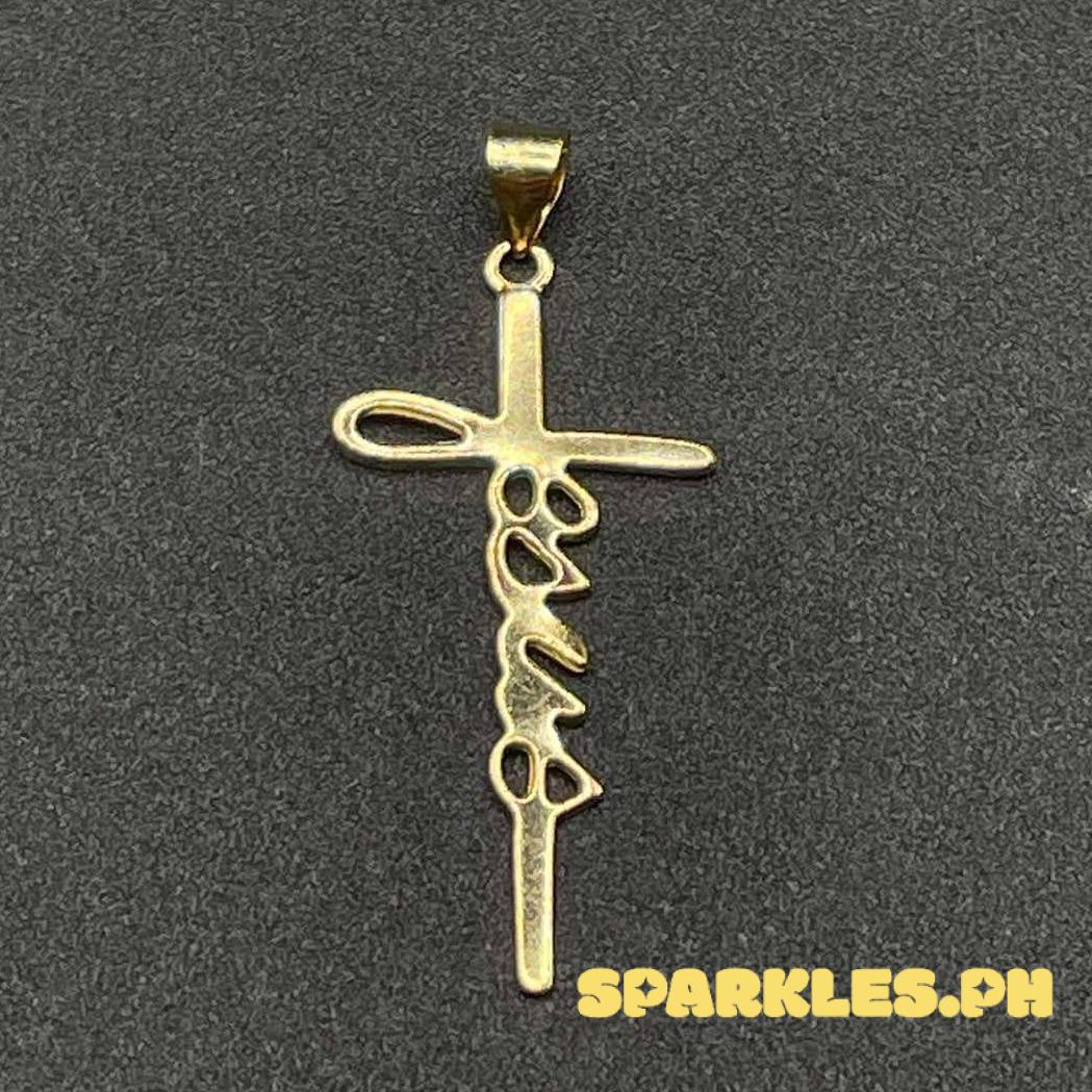 18k Saudi Gold Jesus Pendant Solid Pawnable - SKU-TGEGYDSA
