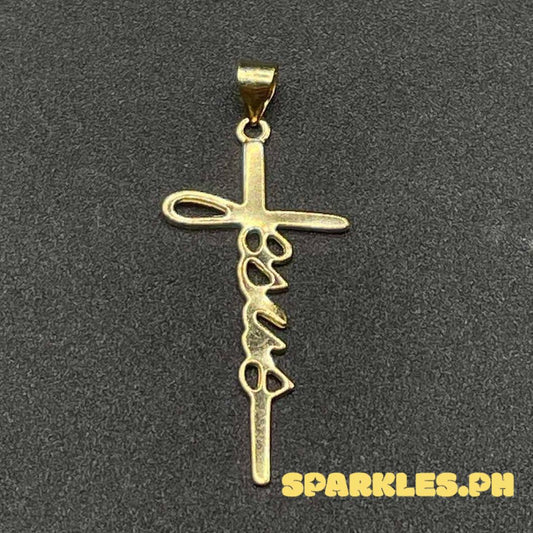 18k Saudi Gold Jesus Pendant Solid Pawnable - SKU-TGEGYDSA