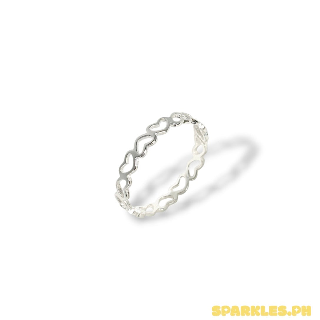 MT- 92.5 Sterling Silver - Heartstring Size 5