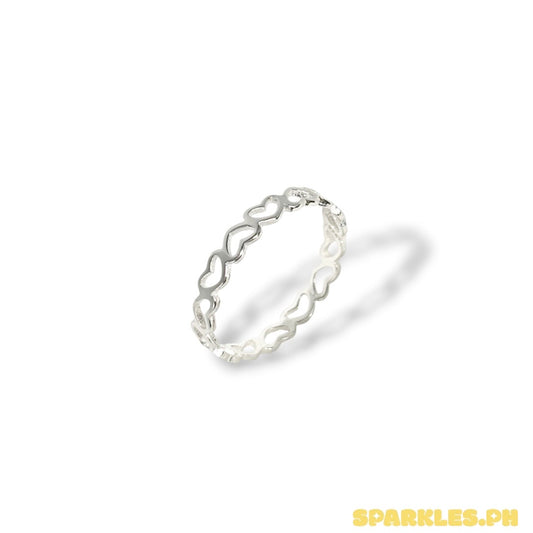 MT- 92.5 Sterling Silver - Heartstring Size 5