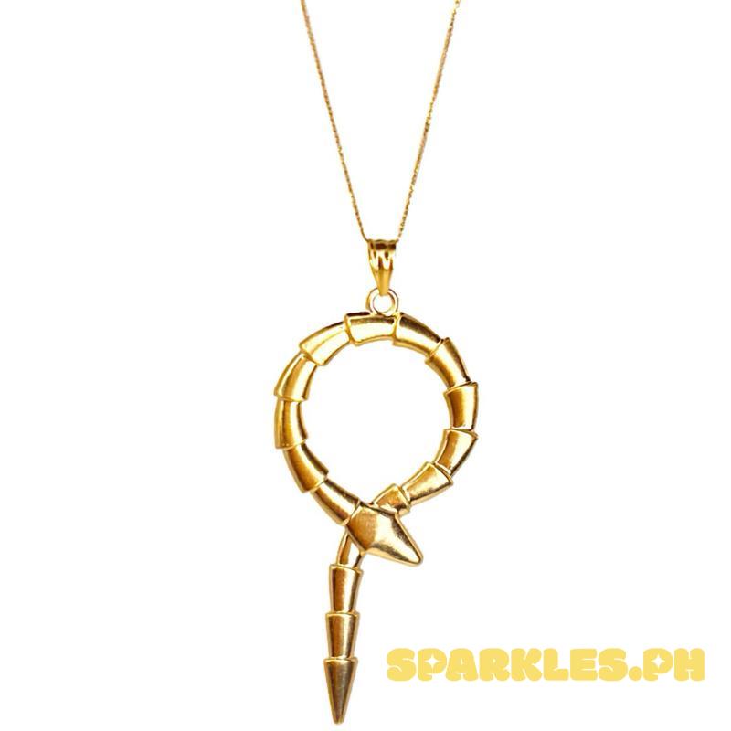 18k Saudi Gold Set Big Serpentine + Foxtail Chain 20”